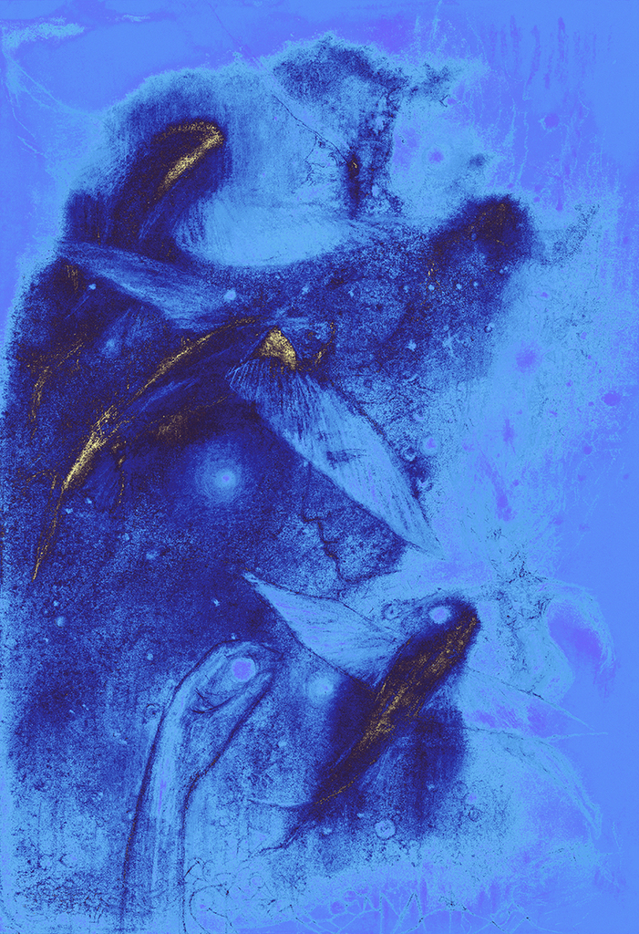 Image de l'impression „Poisson du Temps.  Imprimé L“ à partir de la peinture/dessin original de Natali Antonovich