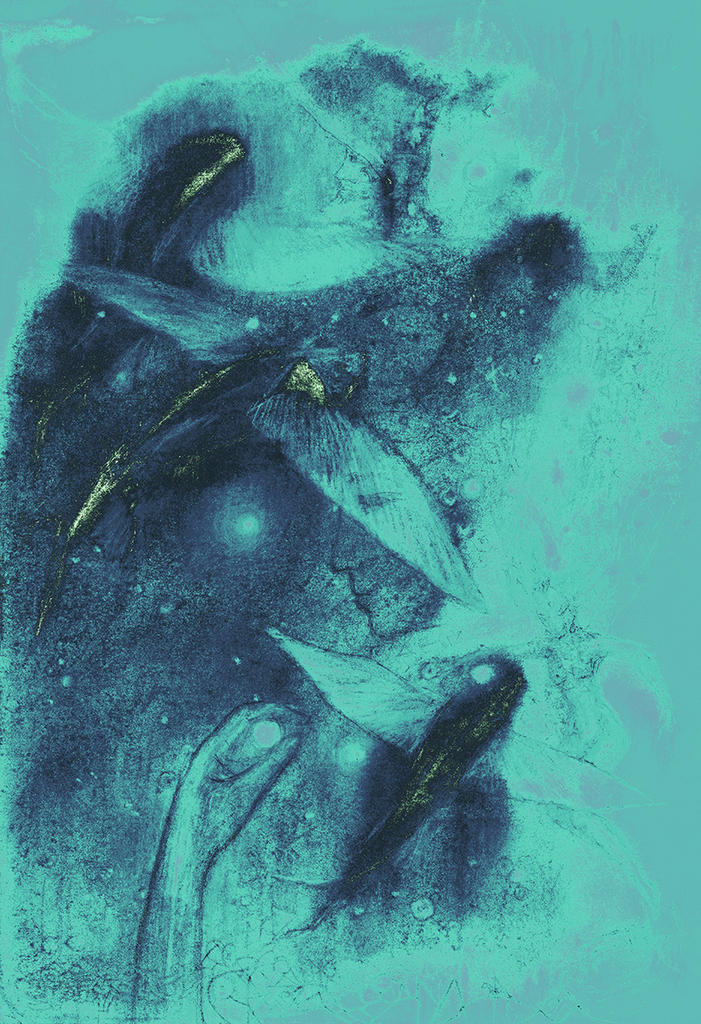 Изображение принта „Рыбы Времени. Принт BH“ с оригинальной картины/рисунка Натальи Антонович