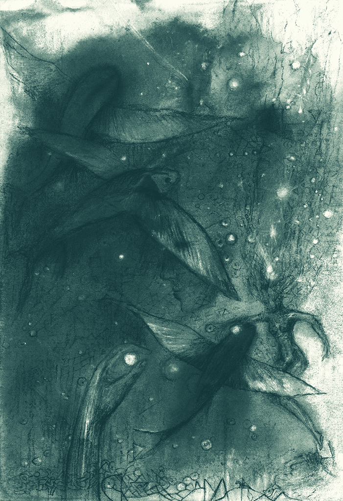 Bild der Drucks „Fisch der Zeit. Drucke  BF“ vom Original gemälde/Zeichnung von Natali Antonovich