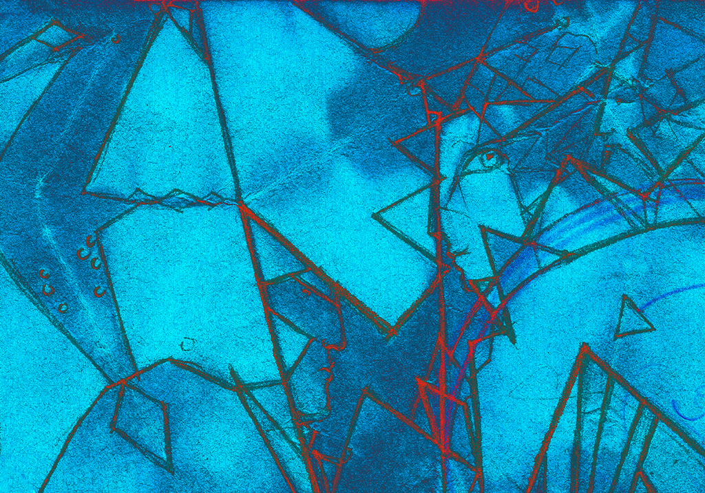 Image de l'impression „Gardien de l'infini. Imprimé E“ à partir de la peinture/dessin original de Natali Antonovich