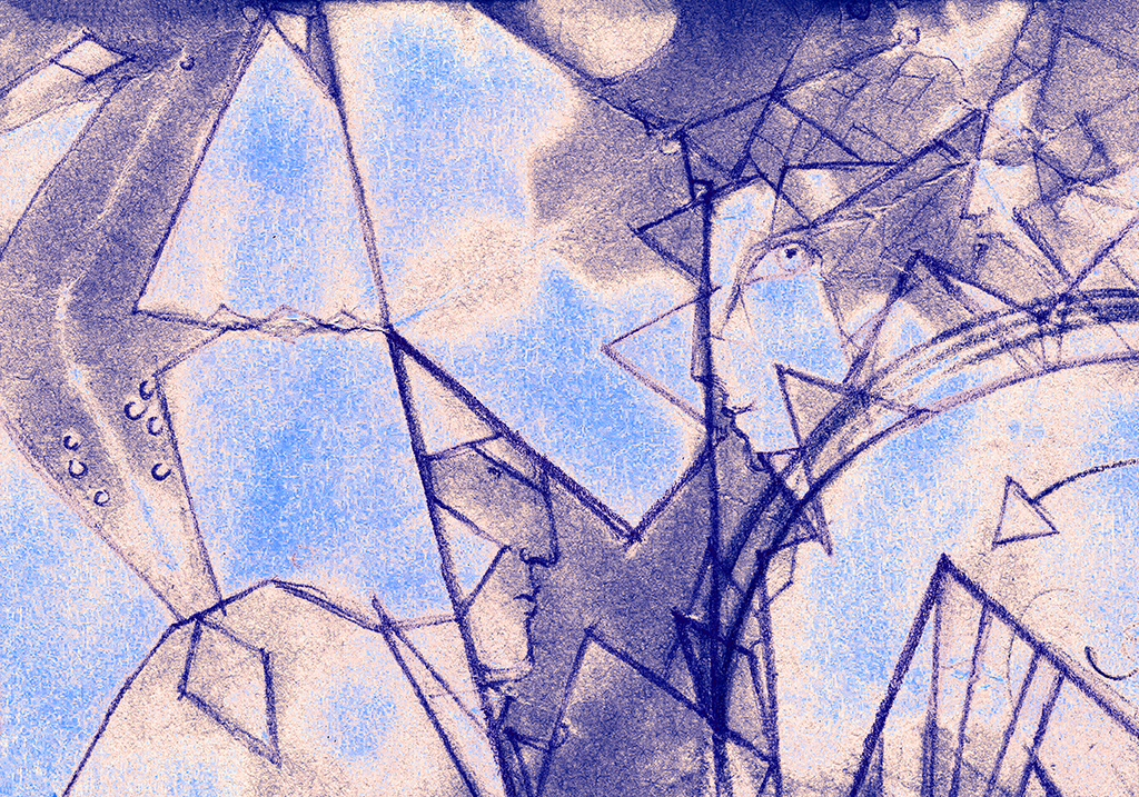 Bild der Drucks „Die Unendlichkeit bewachen. Drucke KL“ vom Original gemälde/Zeichnung von Natali Antonovich