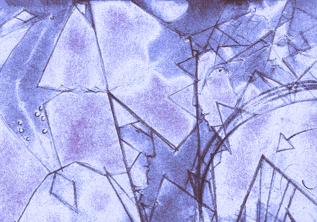 Bild der Drucks „Die Unendlichkeit bewachen. Drucke KM“ vom Original gemälde/Zeichnung von Natali Antonovich