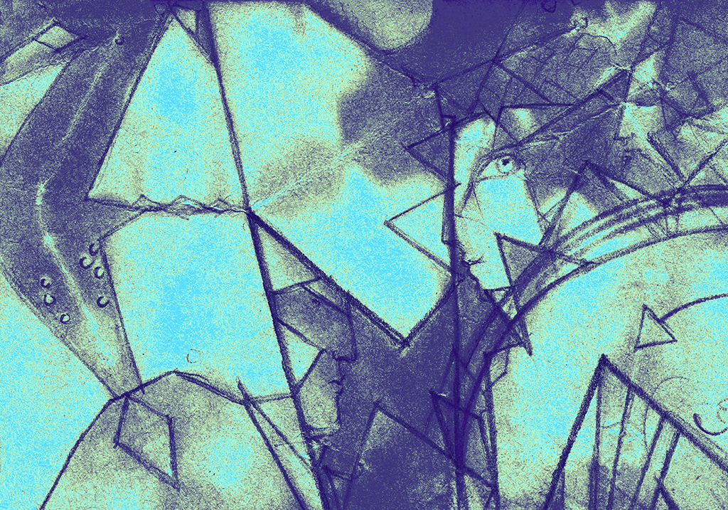 Bild der Drucks „Die Unendlichkeit bewachen. Drucke QE“ vom Original gemälde/Zeichnung von Natali Antonovich