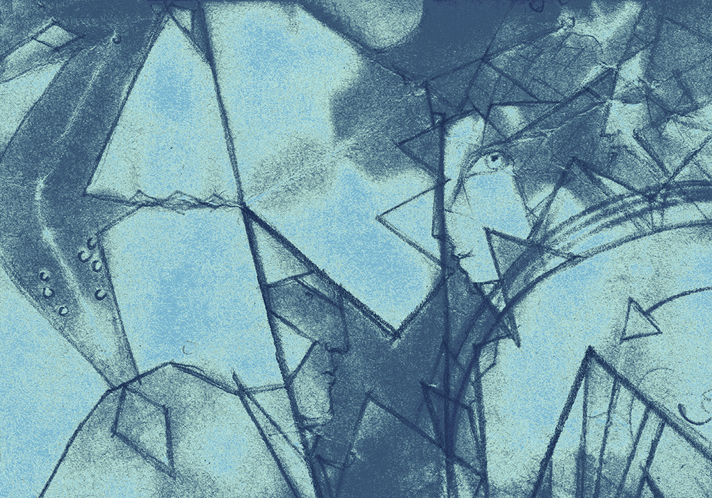 Bild der Drucks „Die Unendlichkeit bewachen. Drucke QT“ vom Original gemälde/Zeichnung von Natali Antonovich