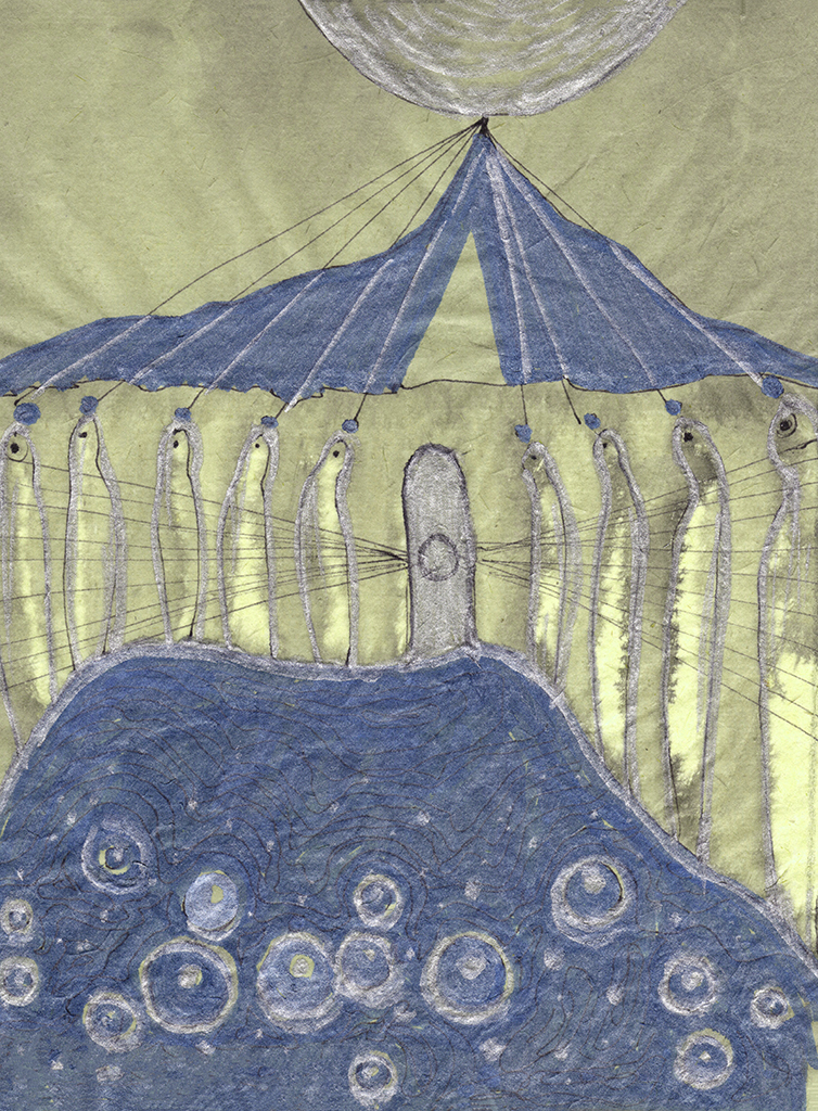 Afbeelding van print "Een van de Deuren. Afdruk PS" van origineel schilderij/tekening door Natali Antonovich