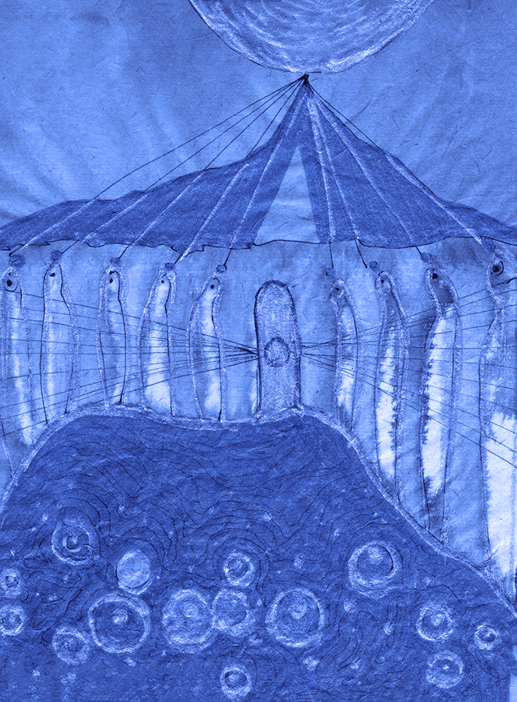 Image de l'impression „Une des Portes. Imprimé E“ à partir de la peinture/dessin original de Natali Antonovich