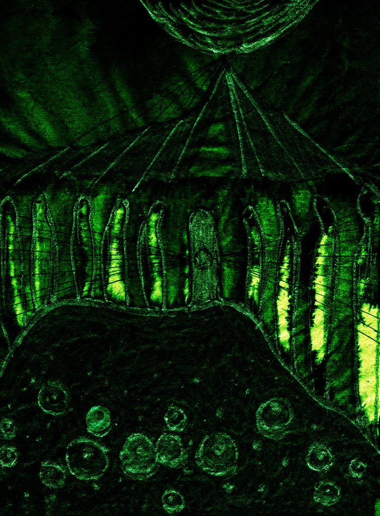 Image de l'impression „Une des Portes. Imprimé Y“ à partir de la peinture/dessin original de Natali Antonovich