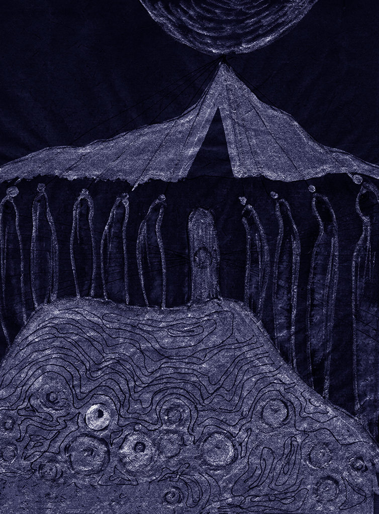 Image de l'impression „Une des Portes. Imprimé X“ à partir de la peinture/dessin original de Natali Antonovich