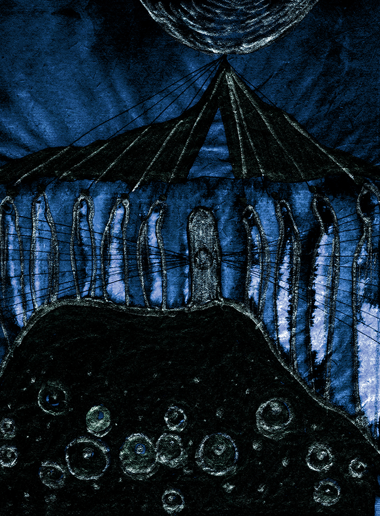 Bild der Drucks „Eine der Türen. Drucke KM“ vom Original gemälde/Zeichnung von Natali Antonovich