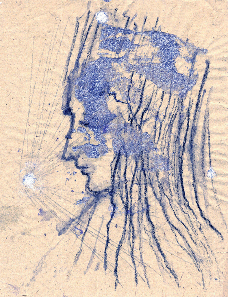 Выява адбітка „Intersection of Rays.  Print  A“ з арыгінальнай карціны/малюнка Наталі Антановіч