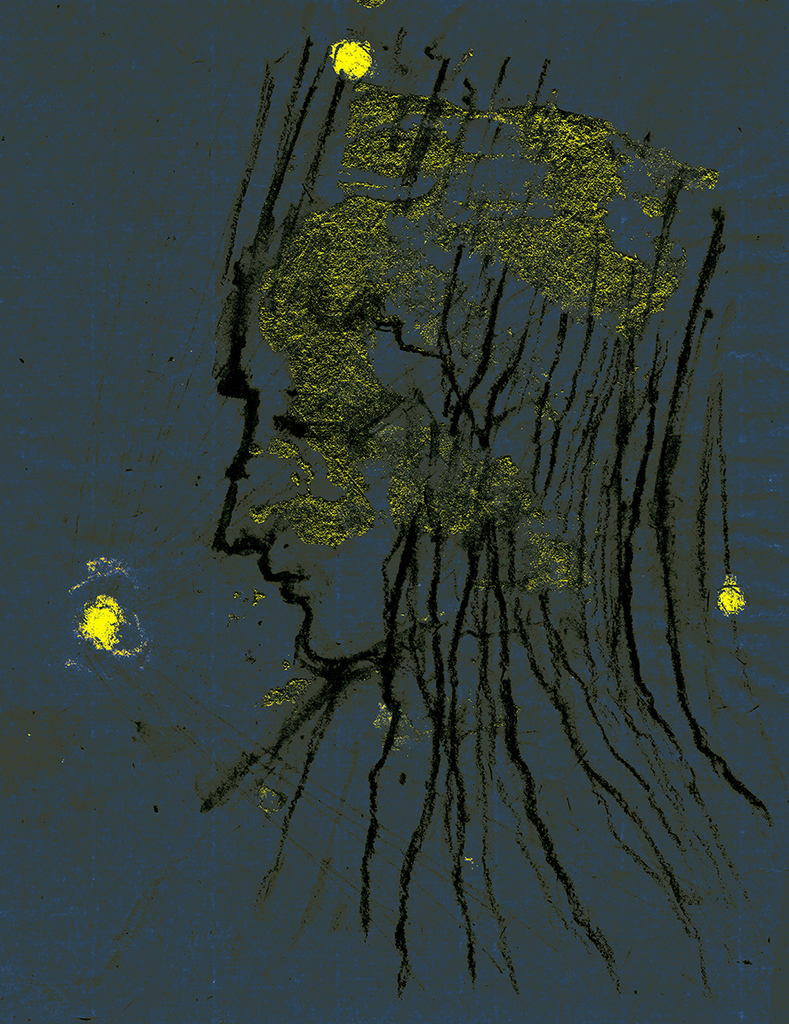 Изображение принта „Пересечение Лучей. Принт BN“ с оригинальной картины/рисунка Натальи Антонович