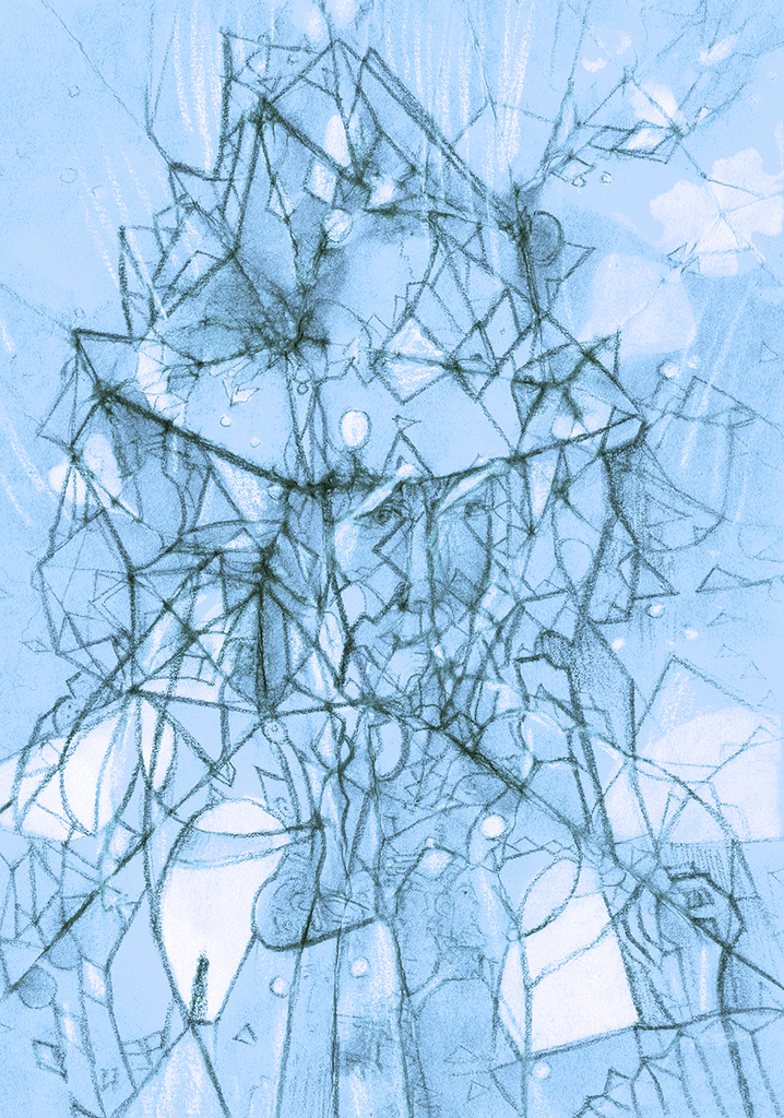 Image of Print "A look will tell...Print S " from original Painting/Drawing by Natali Antonovich