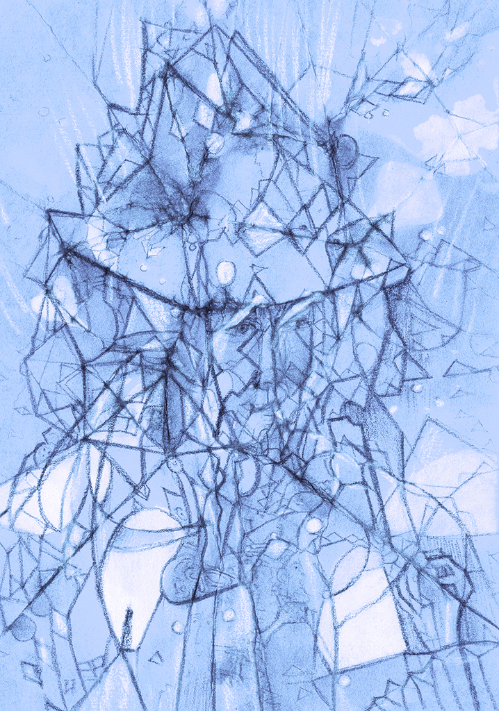 Image of Print "A look will tell...Print AN" from original Painting/Drawing by Natali Antonovich