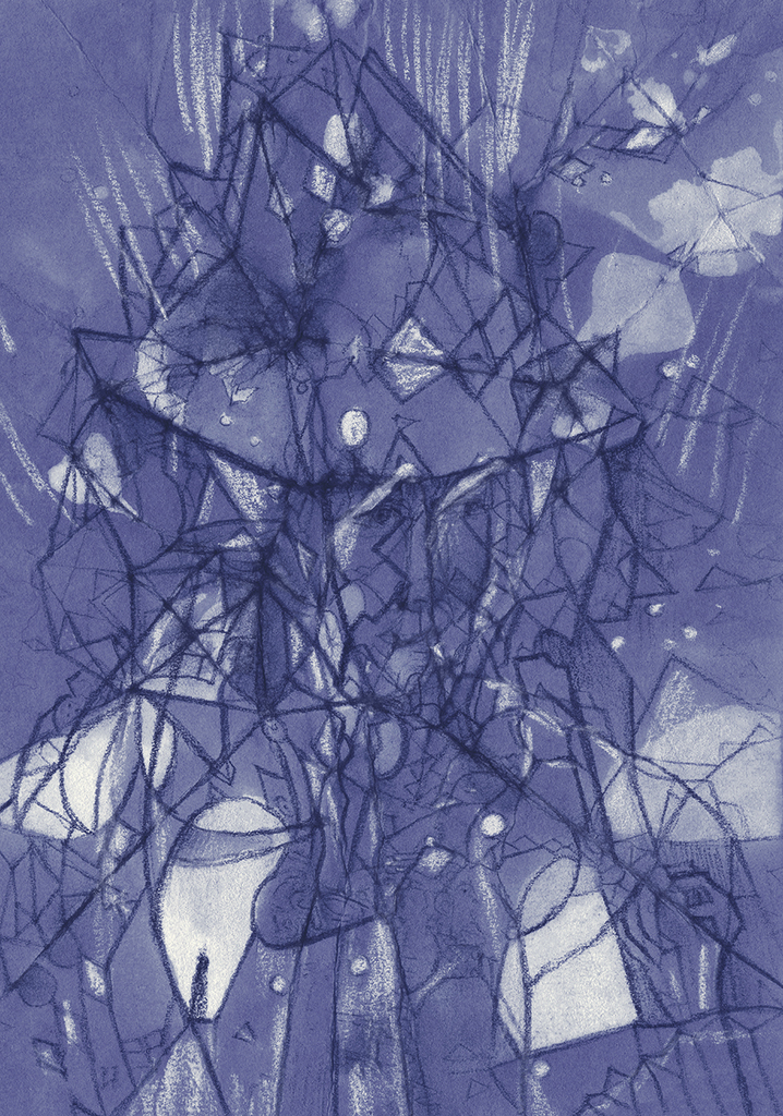 Image de l'impression „Un coup d'œil suffit... Imprimé AM“ à partir de la peinture/dessin original de Natali Antonovich