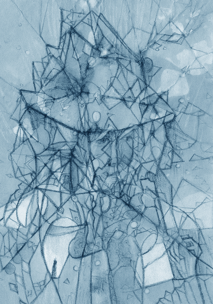 Image de l'impression „Un coup d'œil suffit... Imprimé X“ à partir de la peinture/dessin original de Natali Antonovich