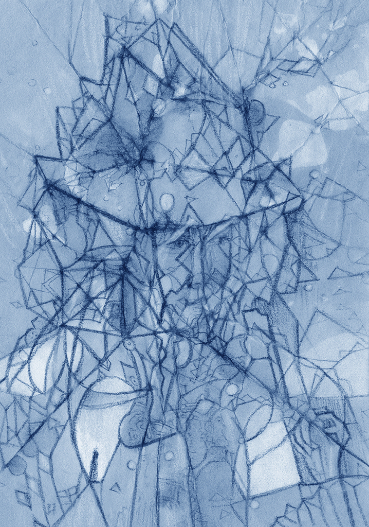 Image of Print "A look will tell...Print BK" from original Painting/Drawing by Natali Antonovich