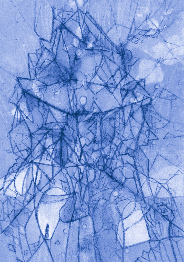 Afbeelding van print "Een blik zal het uitwijzen...Afdruk PA" van origineel schilderij/tekening door Natali Antonovich