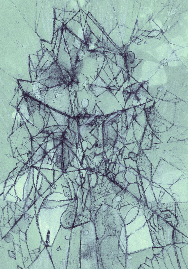 Afbeelding van print "Een blik zal het uitwijzen...Afdruk SD" van origineel schilderij/tekening door Natali Antonovich