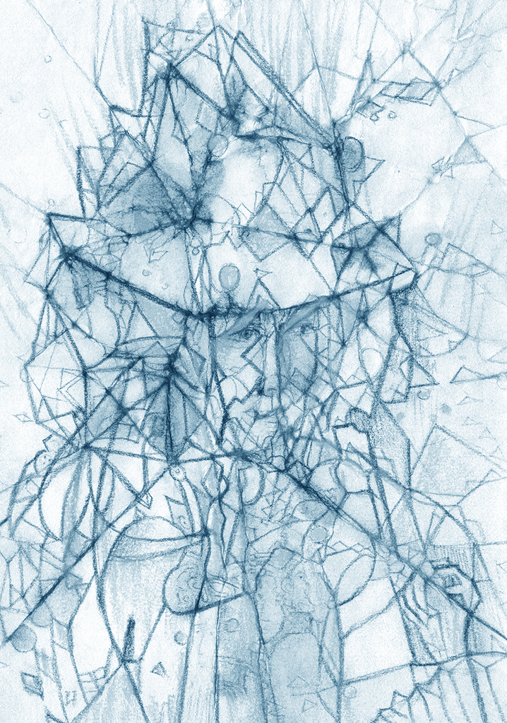 Изображение принта „Взгляд расскажет... Принт SQ“ с оригинальной картины/рисунка Натальи Антонович