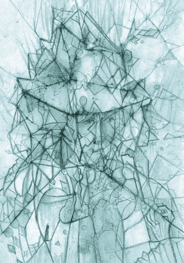 Image de l'impression „Un coup d'œil suffit... Imprimé SK“ à partir de la peinture/dessin original de Natali Antonovich