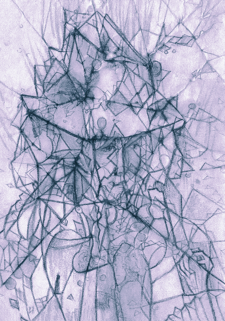 Afbeelding van print "Een blik zal het uitwijzen...Afdruk MN" van origineel schilderij/tekening door Natali Antonovich