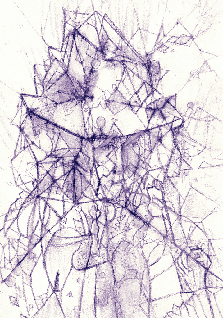 Image of Print "A look will tell...Print FL" from original Painting/Drawing by Natali Antonovich