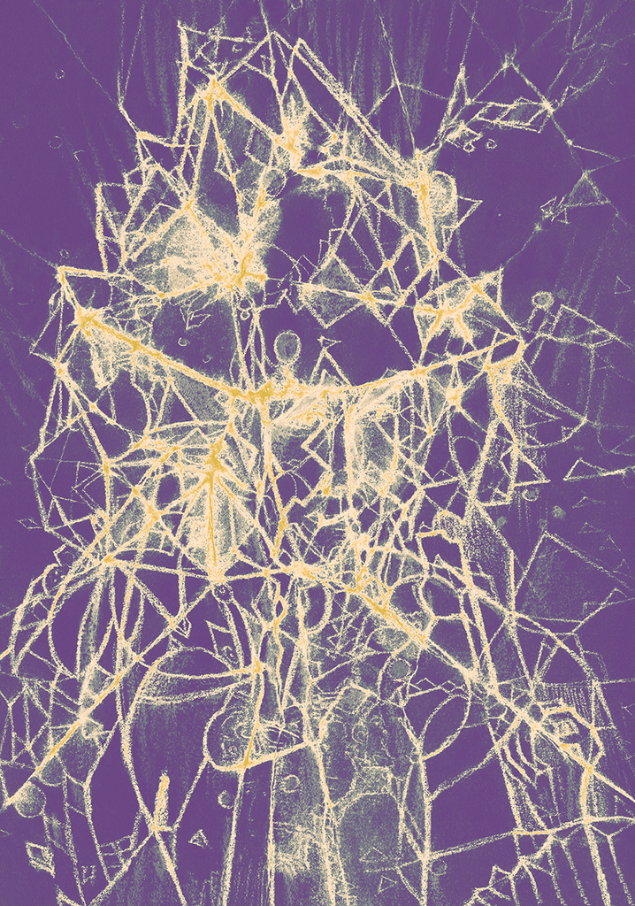 Image de l'impression „Un coup d'œil suffit... Imprimé BQ“ à partir de la peinture/dessin original de Natali Antonovich