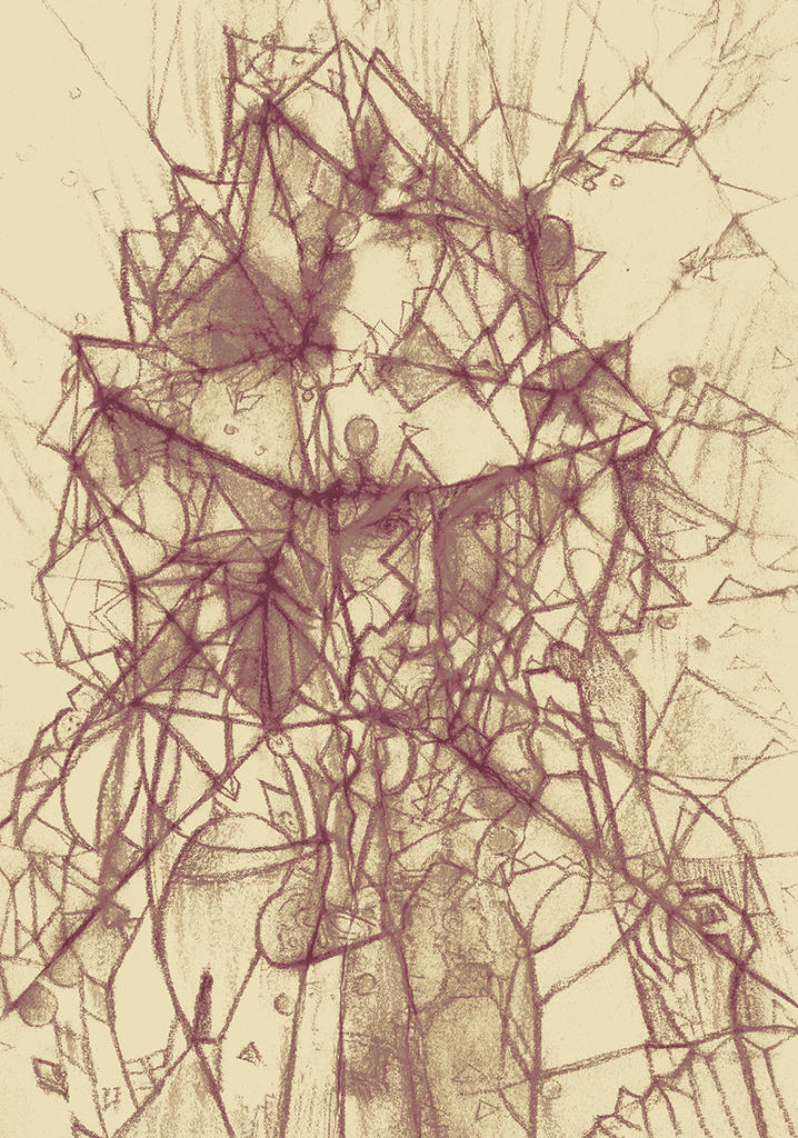 Image of Print "A look will tell...Print JL" from original Painting/Drawing by Natali Antonovich
