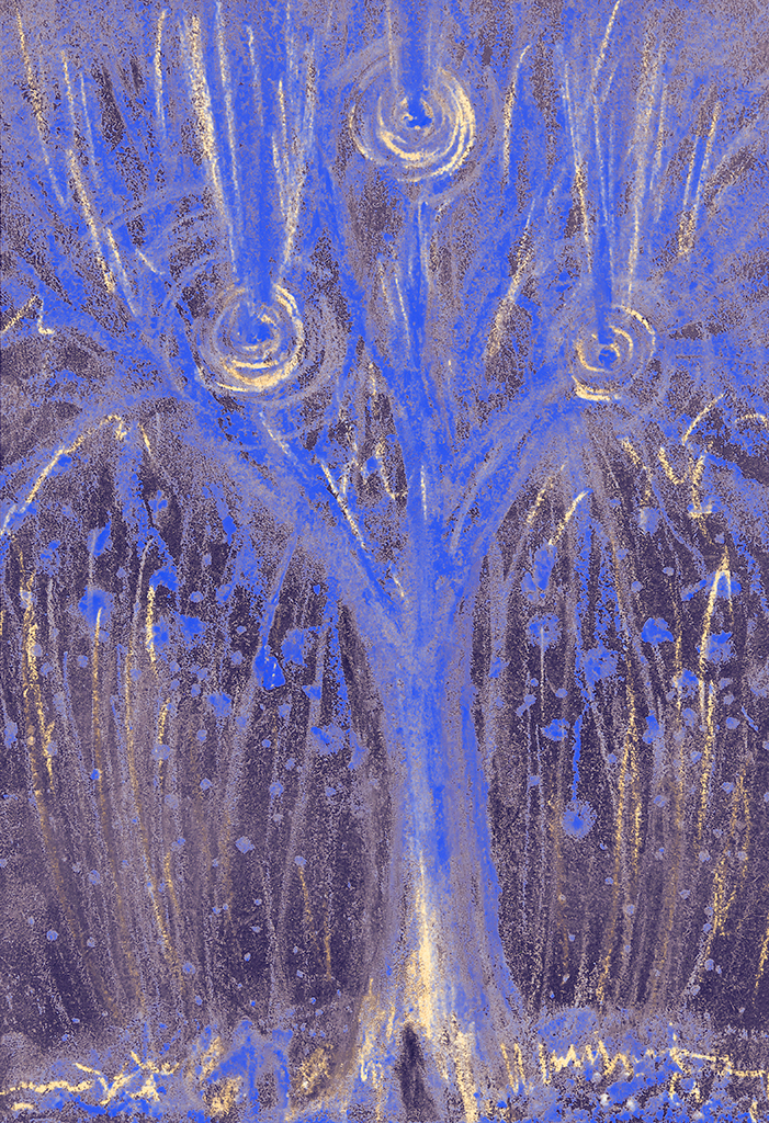 Image of Print ""Dialogue of Radiance".  Print M" from original Painting/Drawing by Natali Antonovich