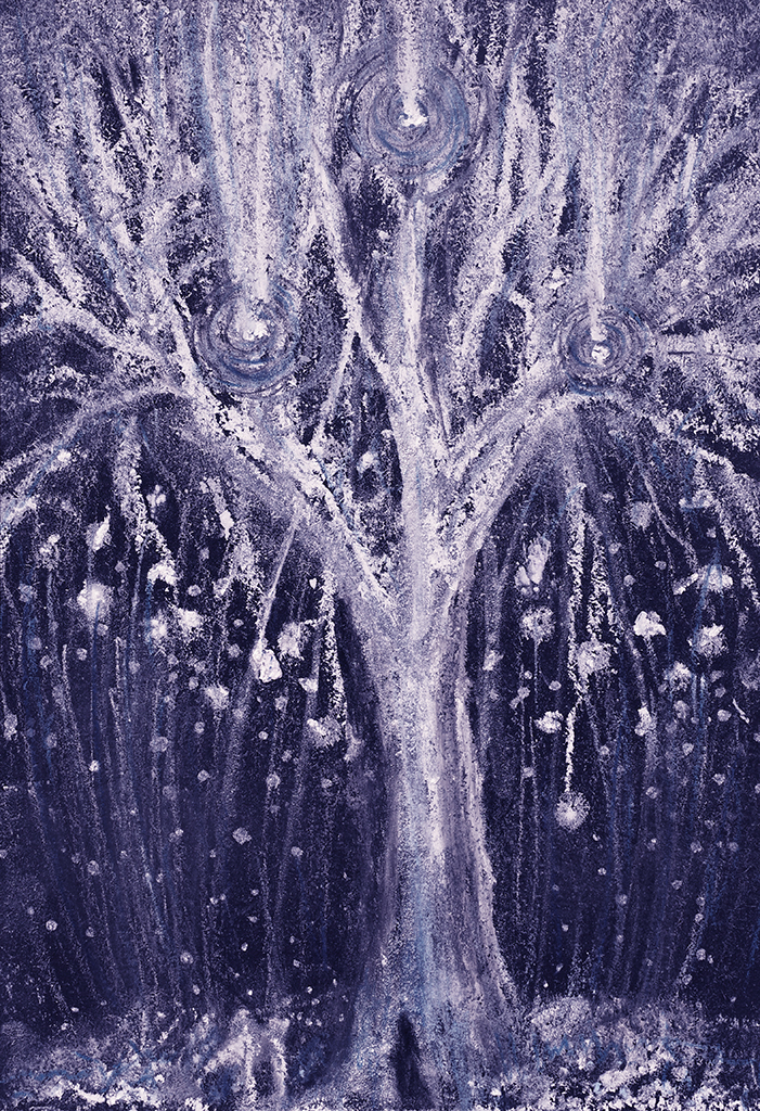 Image de l'impression „"Dialogue de la Lumière". Imprimé W“ à partir de la peinture/dessin original de Natali Antonovich