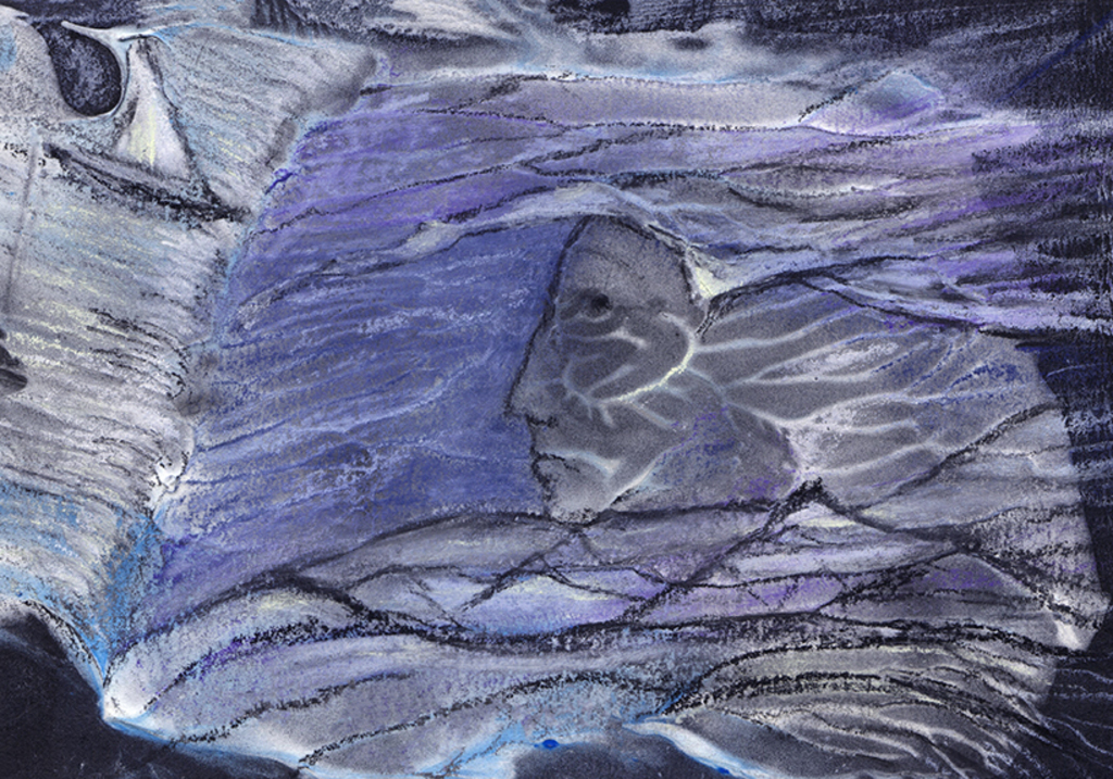 Afbeelding van print "Het pad van angst. Afdruk Q" van origineel schilderij/tekening door Natali Antonovich