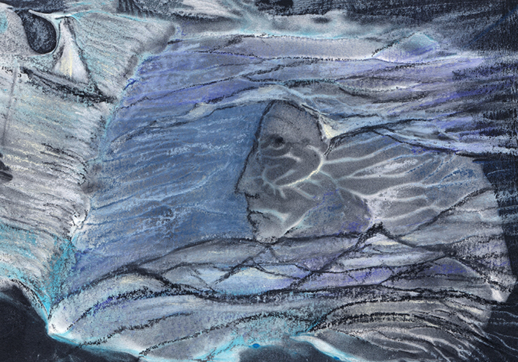 Afbeelding van print "Het pad van angst. Afdruk W" van origineel schilderij/tekening door Natali Antonovich