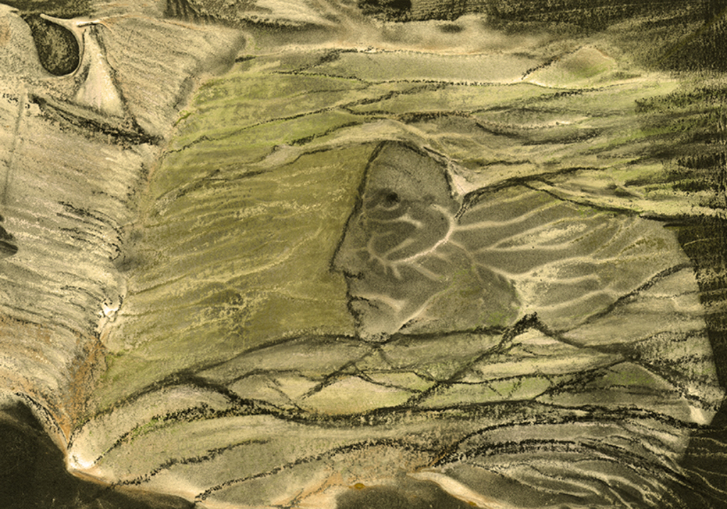 Afbeelding van print "Het pad van angst. Afdruk R" van origineel schilderij/tekening door Natali Antonovich