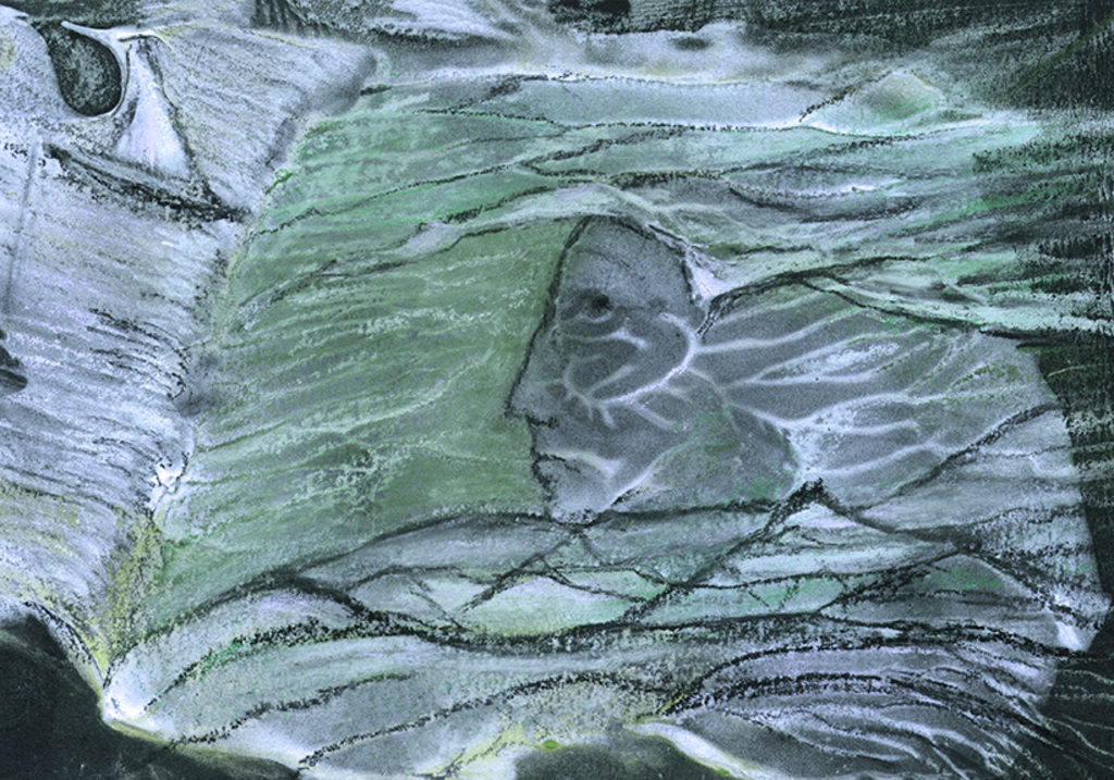 Выява адбітка „Трывожны шлях. Прынт Y“ з арыгінальнай карціны/малюнка Наталі Антановіч