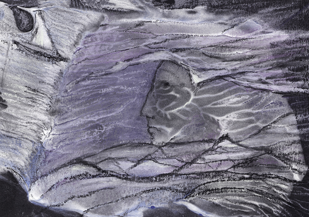 Afbeelding van print "Het pad van angst. Afdruk J" van origineel schilderij/tekening door Natali Antonovich