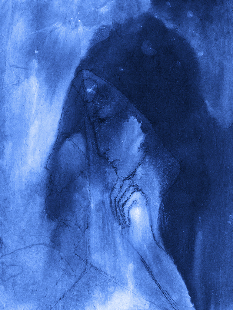 Image of Print "The Light is escaping. Print Q" from original Painting/Drawing by Natali Antonovich