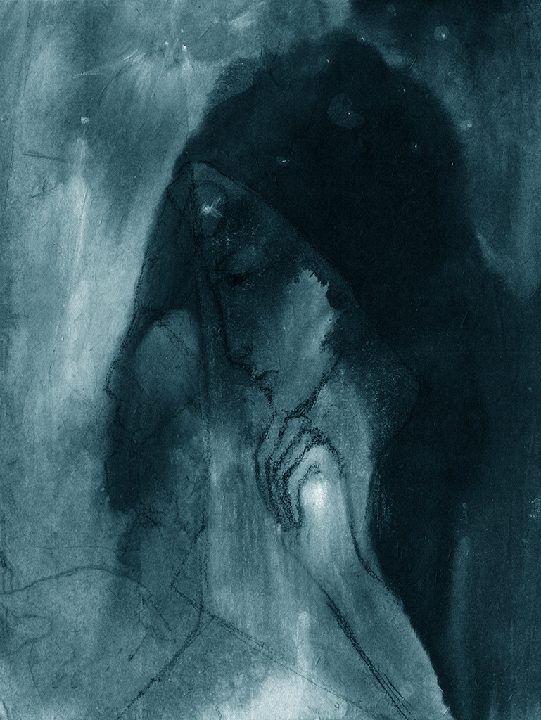 Image of Print "The Light is escaping. Print R" from original Painting/Drawing by Natali Antonovich