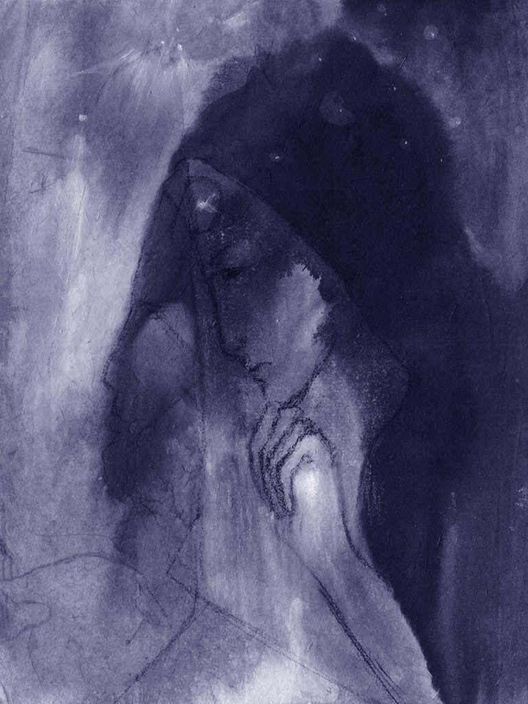 Image of Print "The Light is escaping. Print K" from original Painting/Drawing by Natali Antonovich