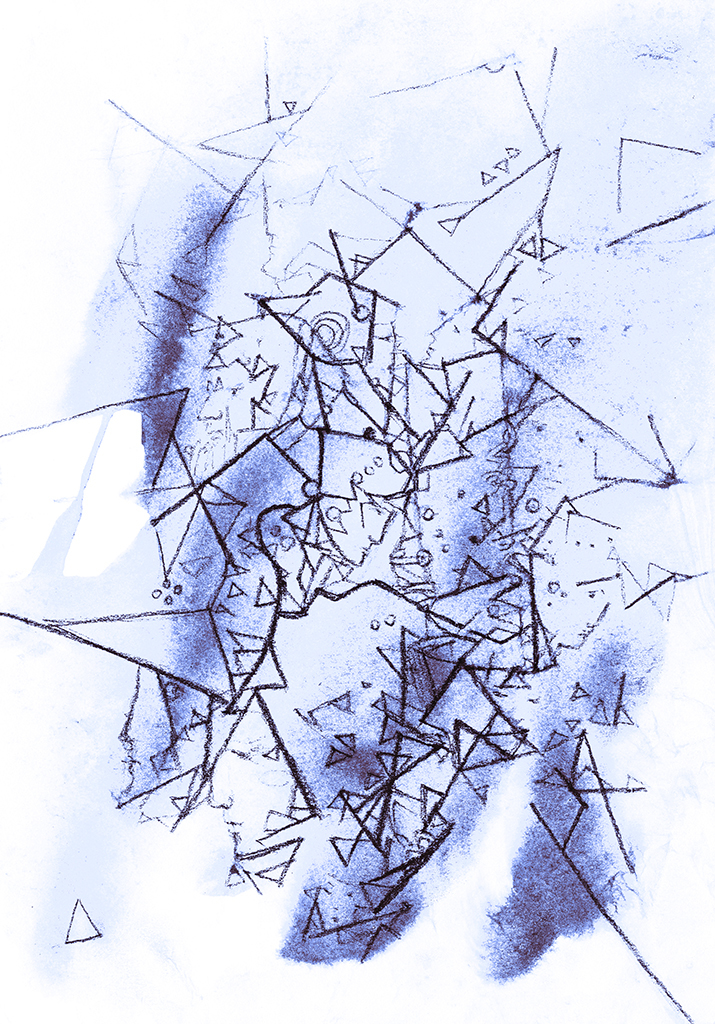 Image de l'impression „Connexion avec les Rayons. Imprimé F“ à partir de la peinture/dessin original de Natali Antonovich
