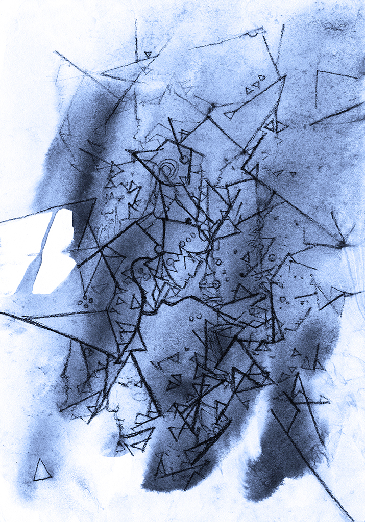 Image de l'impression „Connexion avec les Rayons. Imprimé X“ à partir de la peinture/dessin original de Natali Antonovich
