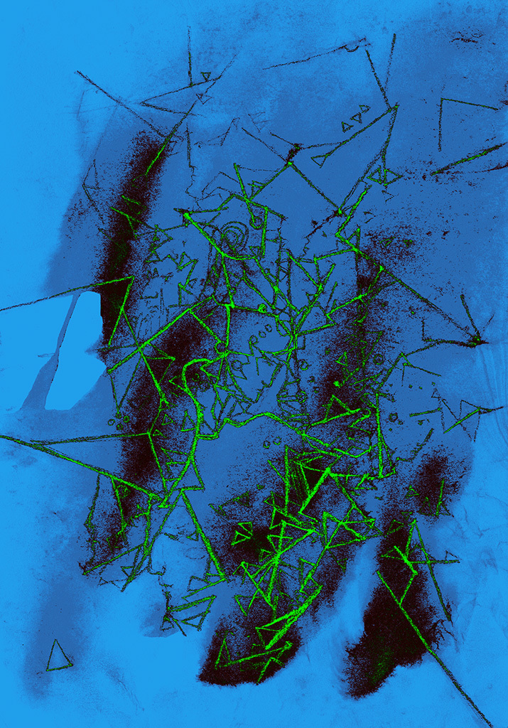 Image de l'impression „Connexion avec les Rayons. Imprimé QW“ à partir de la peinture/dessin original de Natali Antonovich