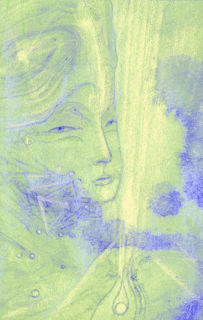 Image de l'impression „Lumière de la Sagesse. Imprimé W“ à partir de la peinture/dessin original de Natali Antonovich