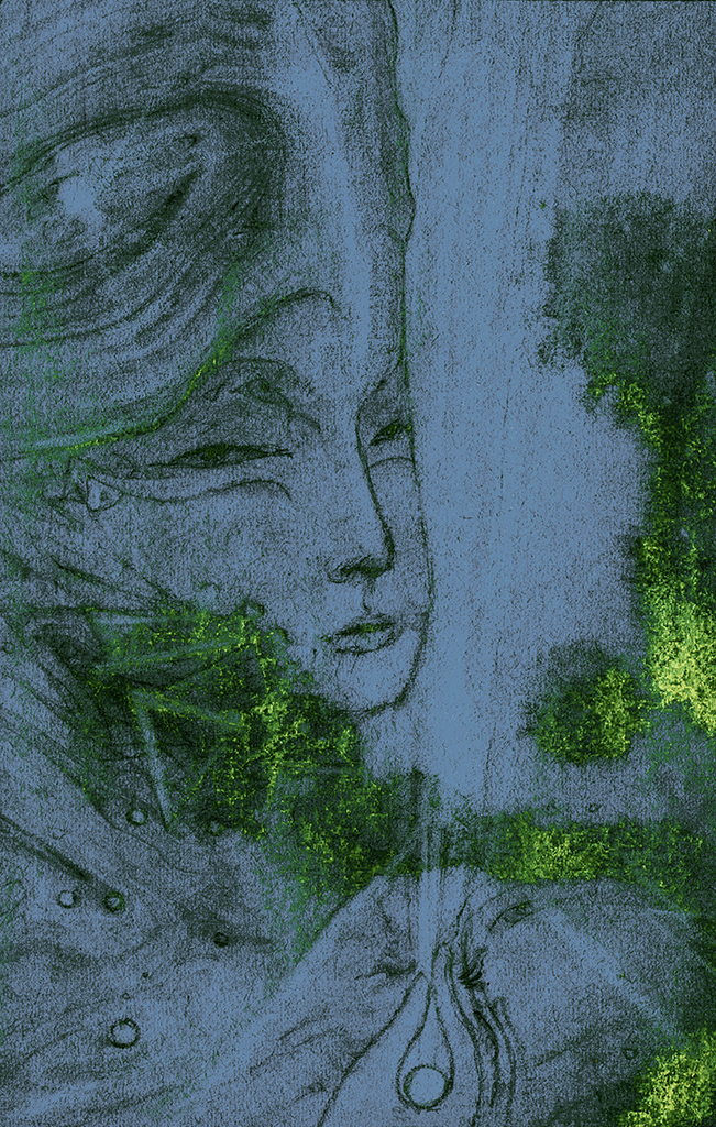 Afbeelding van print "Licht der Wijsheid. Afdruk D" van origineel schilderij/tekening door Natali Antonovich