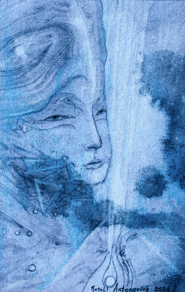 Image de l'impression „Lumière de la Sagesse. Imprimé N“ à partir de la peinture/dessin original de Natali Antonovich