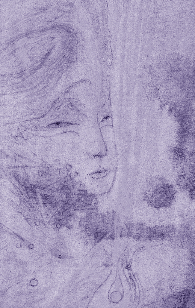 Image de l'impression „Lumière de la Sagesse. Imprimé AC“ à partir de la peinture/dessin original de Natali Antonovich