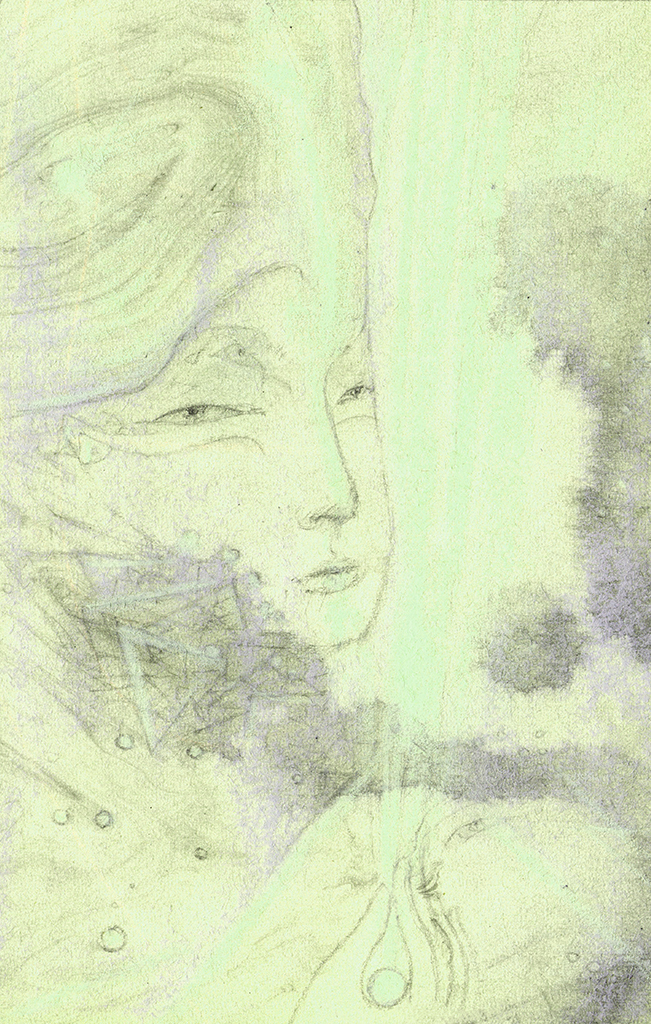 Afbeelding van print "Licht der Wijsheid. Afdruk AW" van origineel schilderij/tekening door Natali Antonovich