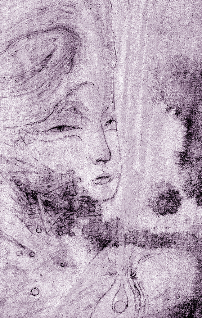 Afbeelding van print "Licht der Wijsheid. Afdruk BQ" van origineel schilderij/tekening door Natali Antonovich
