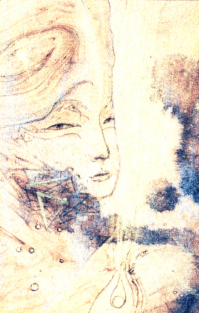 Afbeelding van print "Licht der Wijsheid. Afdruk B" van origineel schilderij/tekening door Natali Antonovich
