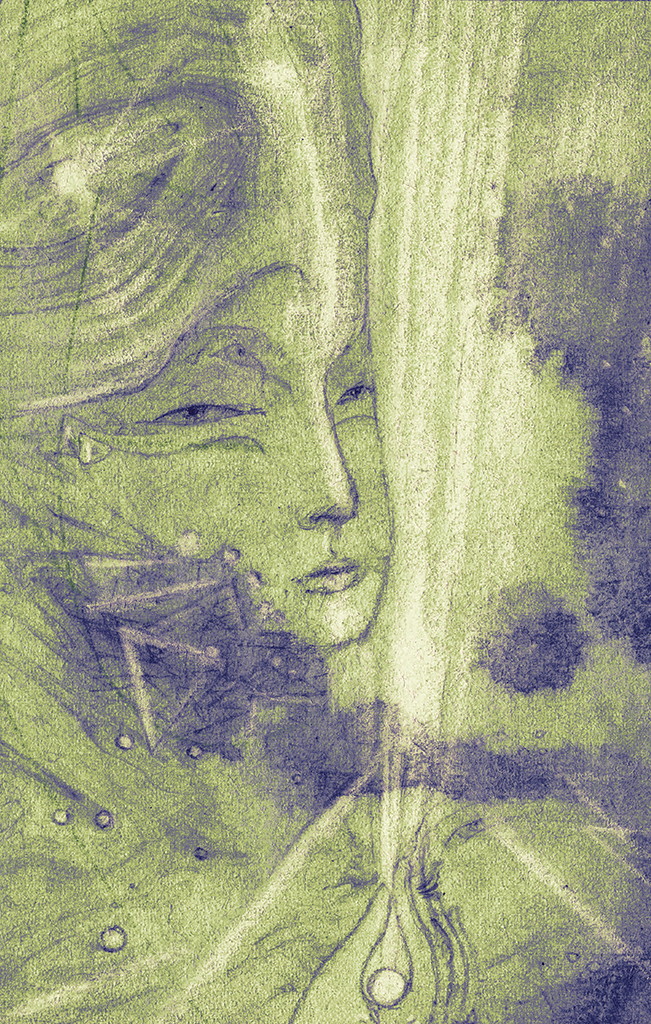 Afbeelding van print "Licht der Wijsheid. Afdruk AM" van origineel schilderij/tekening door Natali Antonovich