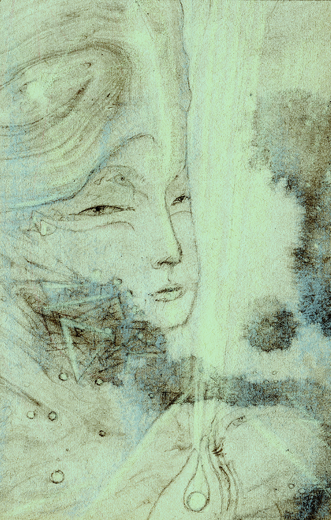 Afbeelding van print "Licht der Wijsheid. Afdruk AX" van origineel schilderij/tekening door Natali Antonovich